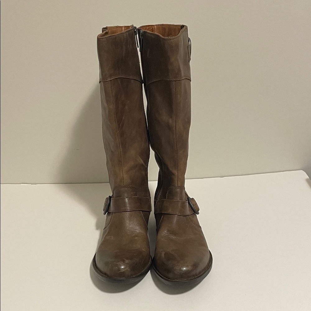 Born Brown Heeled Boots